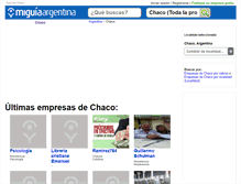 Tablet Screenshot of guia-chaco.miguiaargentina.com.ar