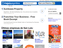 Tablet Screenshot of guia-san-luis.miguiaargentina.com.ar