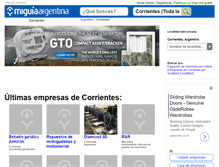 Tablet Screenshot of guia-corrientes.miguiaargentina.com.ar